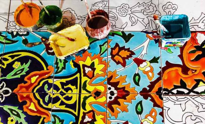 کارگاه کاشی کاری سنتی